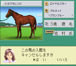 Stable Star - Kyuusha Monogatari (Japan) In game screenshot